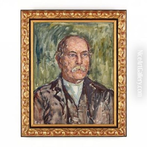 Portrait Of H. R. Burdick Oil Painting by Maurice Prendergast