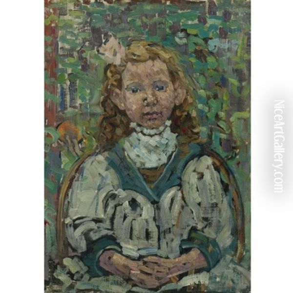 Seated Girl Oil Painting by Maurice Prendergast