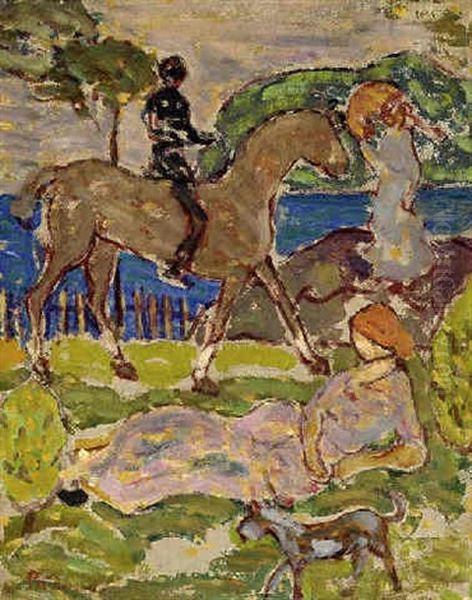 Idyllic Landscape by Maurice Prendergast