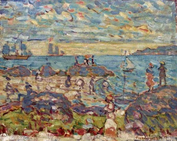 The Point, Gloucester Oil Painting by Maurice Prendergast