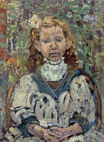 Seated Girl Oil Painting by Maurice Prendergast