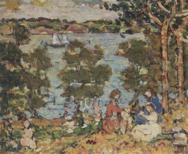 The Inlet Oil Painting by Maurice Prendergast