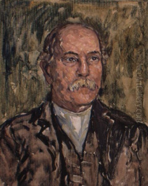 Portrait Of Horace R. Burdick Oil Painting by Maurice Prendergast