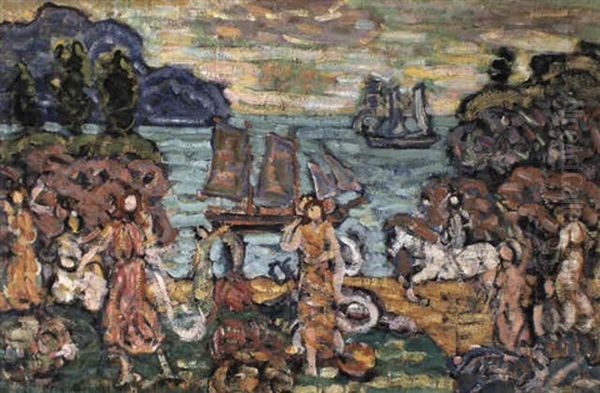 On The Shore by Maurice Prendergast