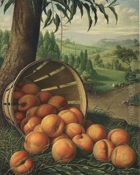 A Peck Of Peaches Oil Painting by Levi Wells Prentice