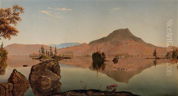 Blue Mountain Lake, Adirondacks by Levi Wells Prentice