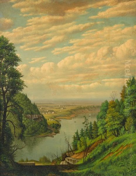 River View Oil Painting by Levi Wells Prentice