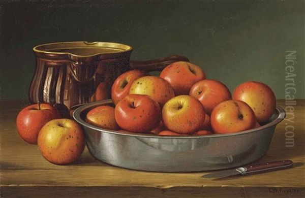 Abundance Of Apples Oil Painting by Levi Wells Prentice