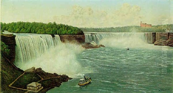 Niagara Falls Oil Painting by Levi Wells Prentice