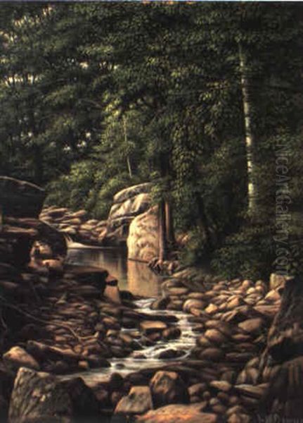 The Stream Oil Painting by Levi Wells Prentice