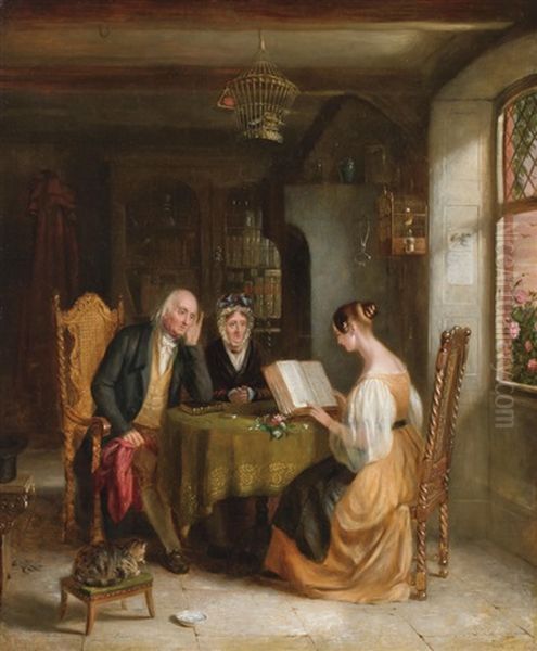 The Lesson Oil Painting by Edward Prentis