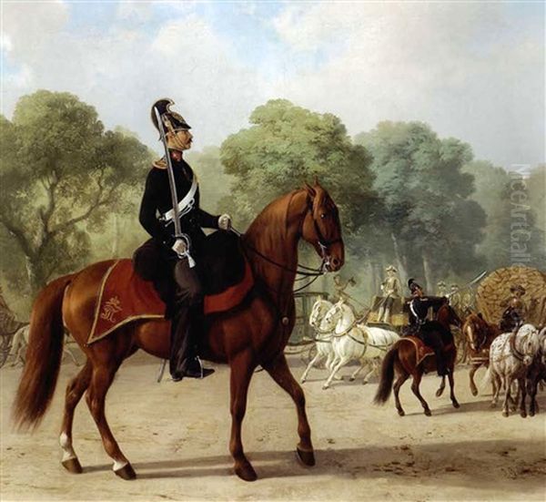 K.k. Militar-polizei-wachkorps Oil Painting by Johann Erdmann Gottlieb Prestel