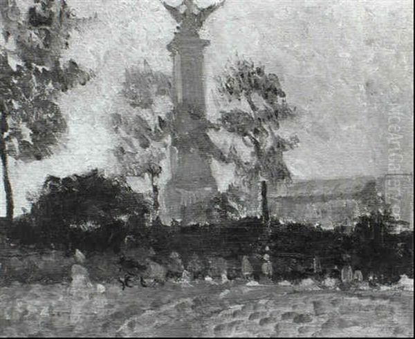 Tower, Monument Park Oil Painting by May Wilson Preston