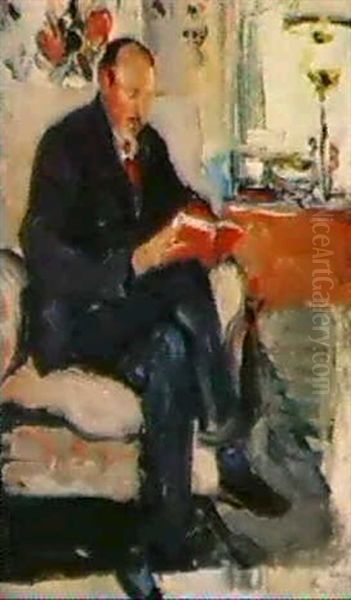 Portrait Of Ernest Lawson Oil Painting by May Wilson Preston