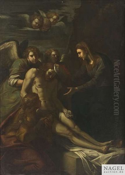 Grablegung Christi Oil Painting by Gregorio Preti