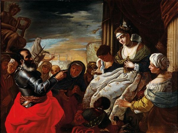 Sophonisba Receiving The Goblet Oil Painting by Mattia Preti