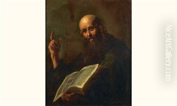 Saint Franciscain Oil Painting by Mattia Preti