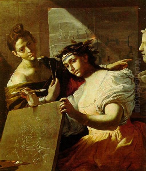 Allegoria Della Pittura Oil Painting by Mattia Preti