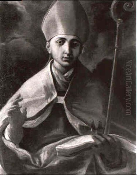 Saint Janvier Oil Painting by Mattia Preti