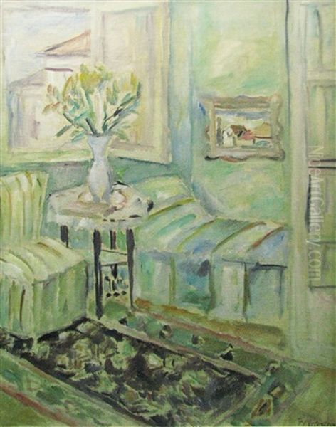 Interior Oil Painting by Florenta Pretorian