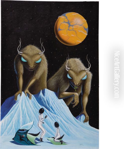 Aliens Oil Painting by Philips Bol