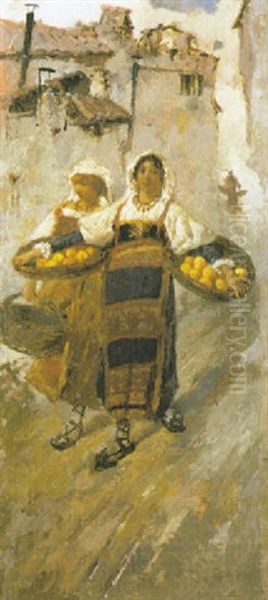 Ritorno Dal Mercato by Gaetano Previati