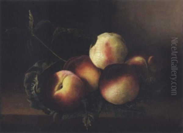 Fruits Sur Un Entablement Oil Painting by Jean Louis Prevost