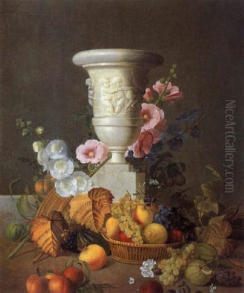 Stilleben Mit Fruchten Oil Painting by Jean Louis Prevost