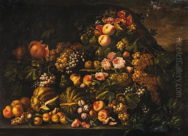 Nature Morte Aux Fruits Oil Painting by Emilie Preyer