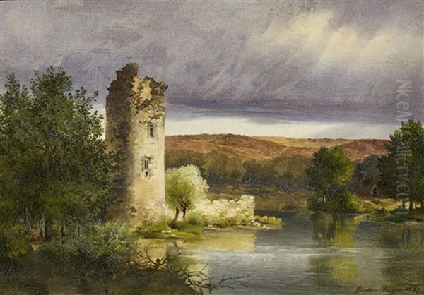 Notberg Bei Eschweiler Oil Painting by Gustav Preyer