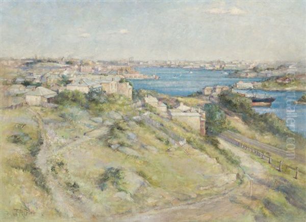 Sydney Harbour Oil Painting by Jane R. Price