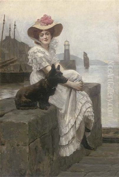 The Sailors Wife Oil Painting by Julius Mendes Price