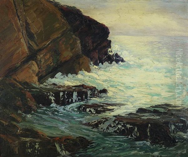 Surf Oil Painting by William Henry Price