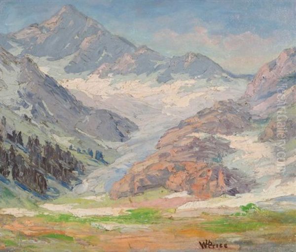 Untitled Mountain Landscape Oil Painting by William Henry Price