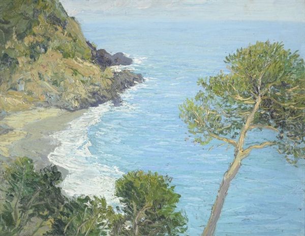 California Coastal Landscape Oil Painting by William Henry Price