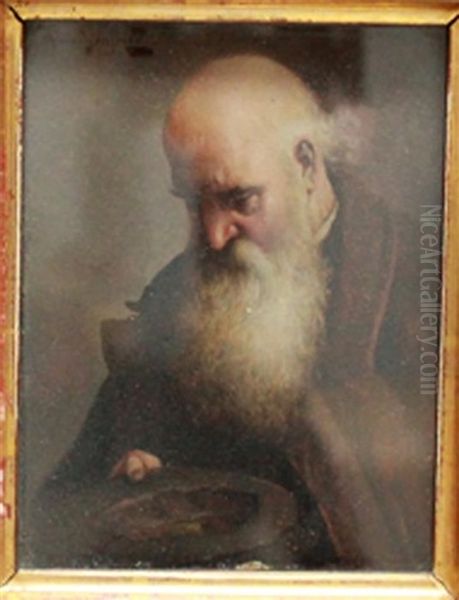 Portrait Eines Bartigen Mannes Oil Painting by Alois Heinrich Priechenfried