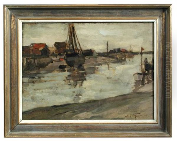 Walberswick, Suffolk Oil Painting by Bertram Priestman