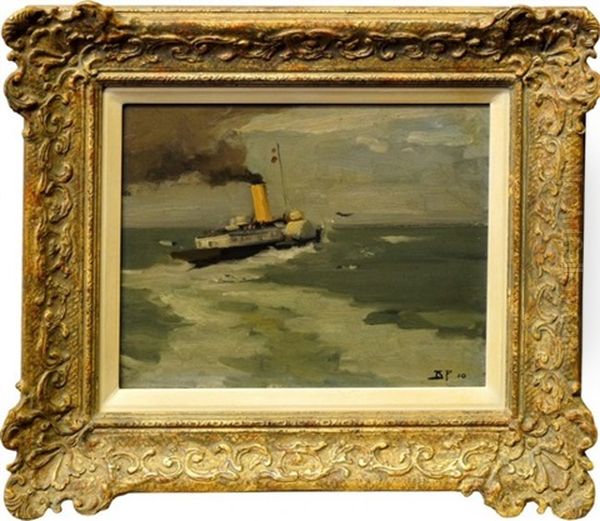 The Steamer, Belle Oil Painting by Bertram Priestman