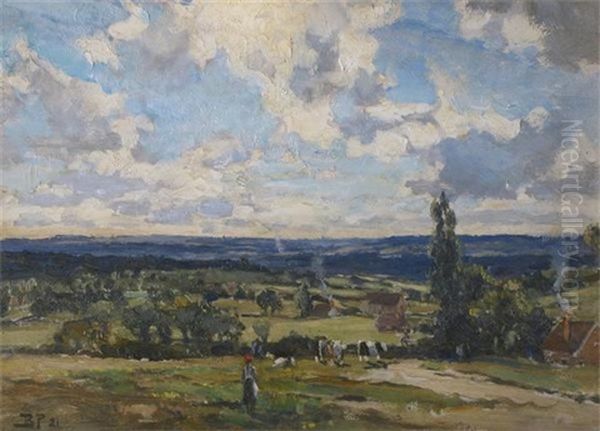 In The Heart Of Surrey Oil Painting by Bertram Priestman