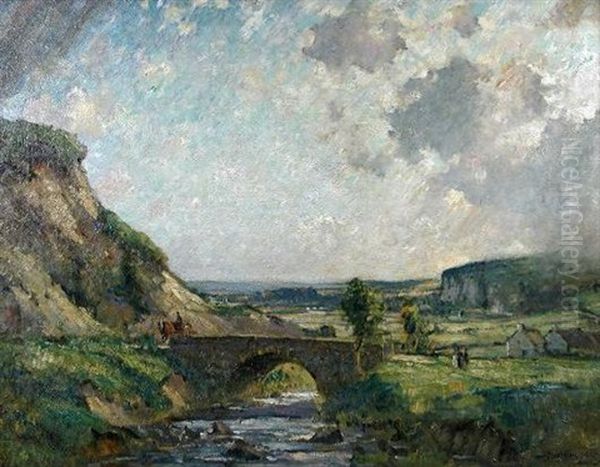 Storm Clouds Over Wharfedale Oil Painting by Bertram Priestman