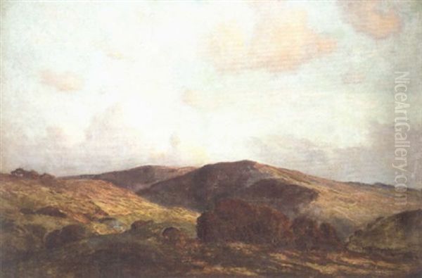 The Brecon Beacons Oil Painting by Bertram Priestman