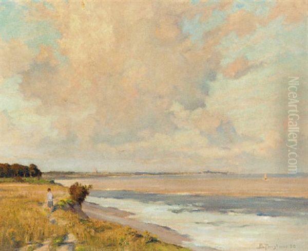 The South West Winds Oil Painting by Bertram Priestman