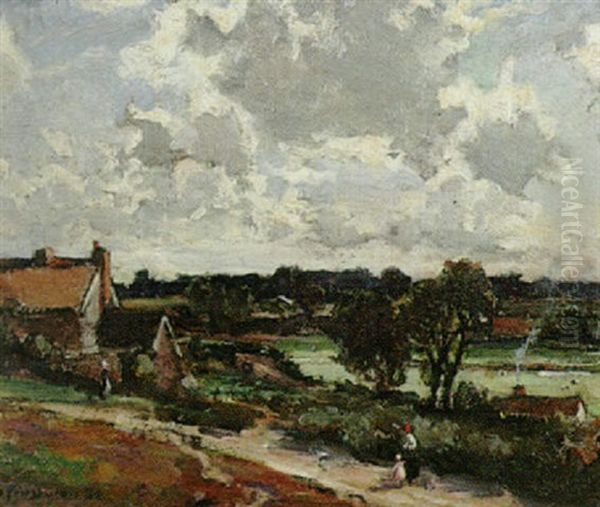 Wenhaston Valley, Suffolk Oil Painting by Bertram Priestman