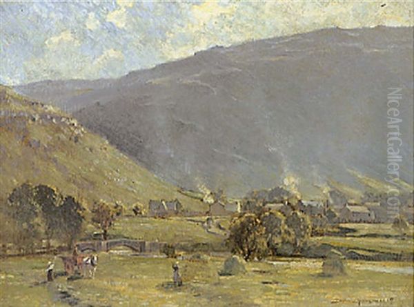 Haymaking by Bertram Priestman