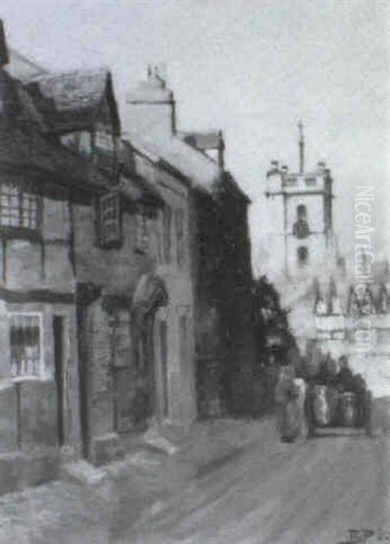 Bewdley, Worcestershire Oil Painting by Bertram Priestman