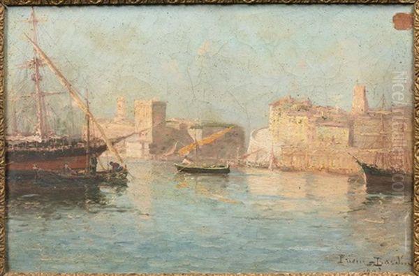 Entree Du Vieux Port, 1902 Oil Painting by Francois Leon Prieur-Bardin