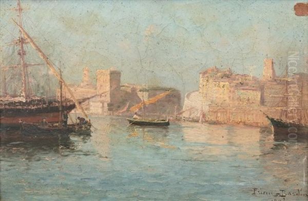 Entree Du Vieux Port Oil Painting by Francois Leon Prieur-Bardin