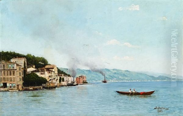 Bogazici Oil Painting by Francois Leon Prieur-Bardin