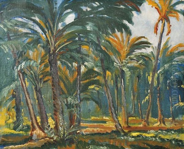 In The Oasis Oil Painting by Vaclav Prihoda