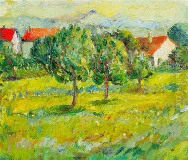 La Campagne Genevoise Oil Painting by Andre Julien Prina